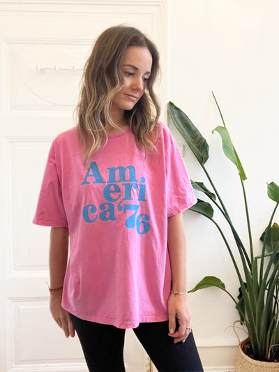 T-Shirt America Pink